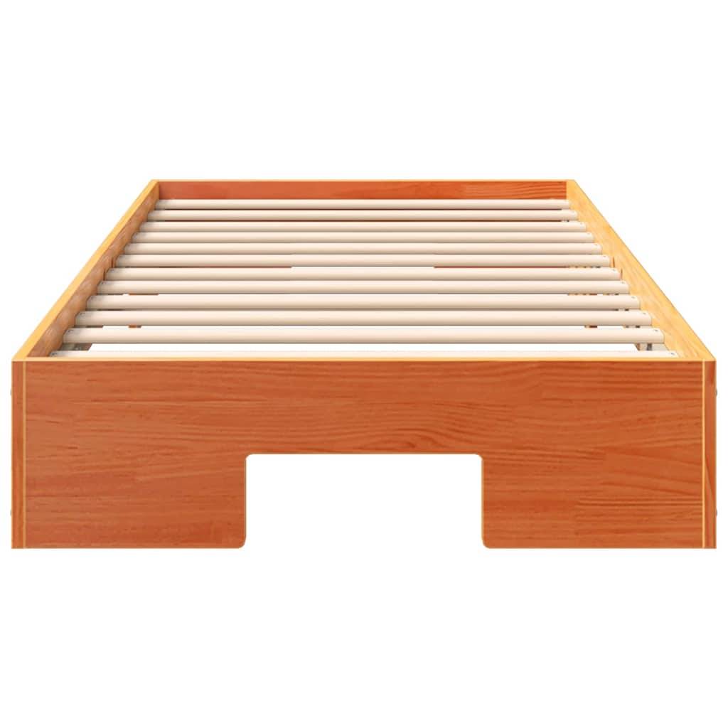vidaXL Bettgestell Braun 100 x 200 cm