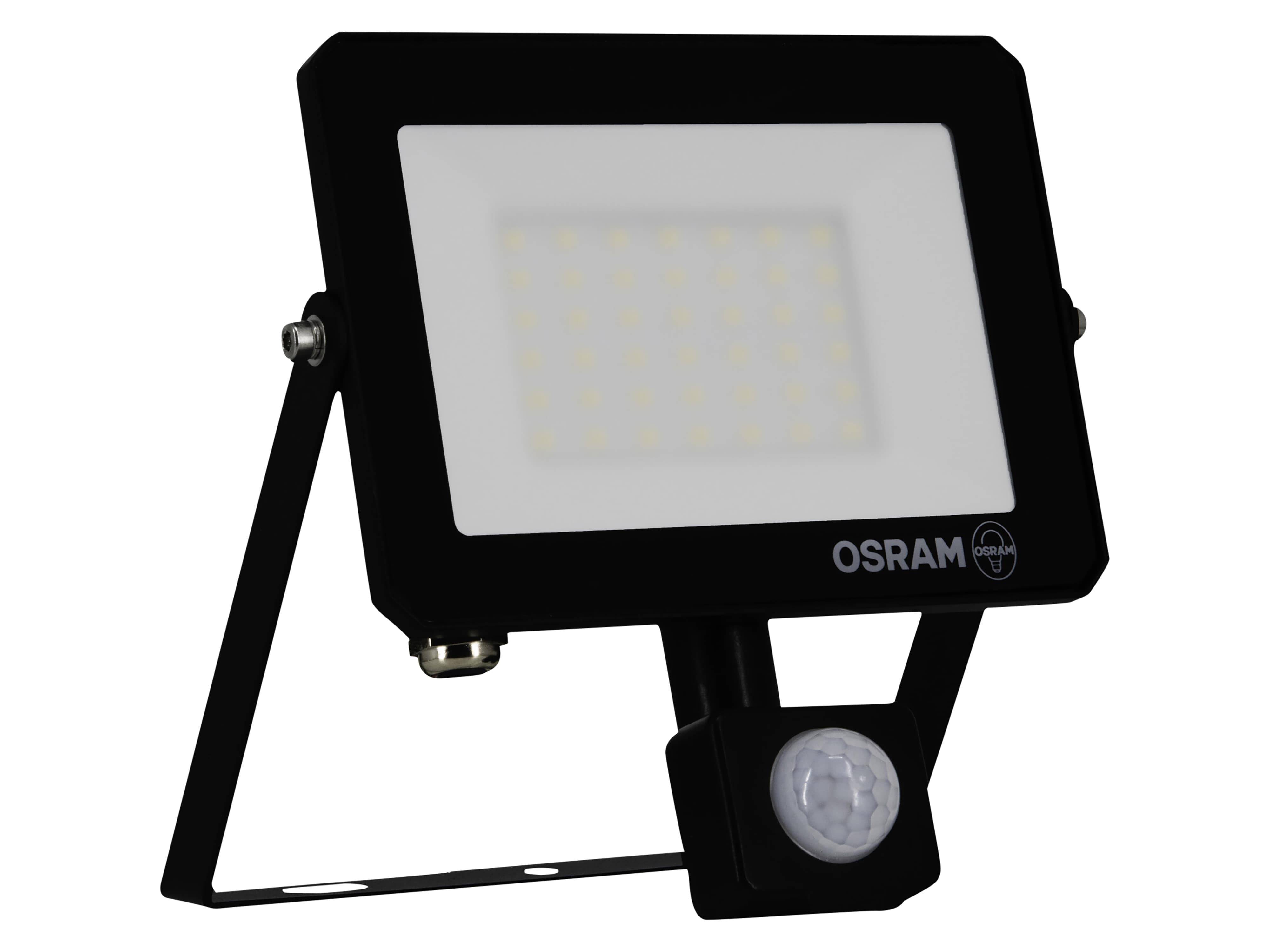 OSRAM LED-Fluter mit Sensor, 30W, 2700lm, 4000K, 105°, IP65, neutralweiß
