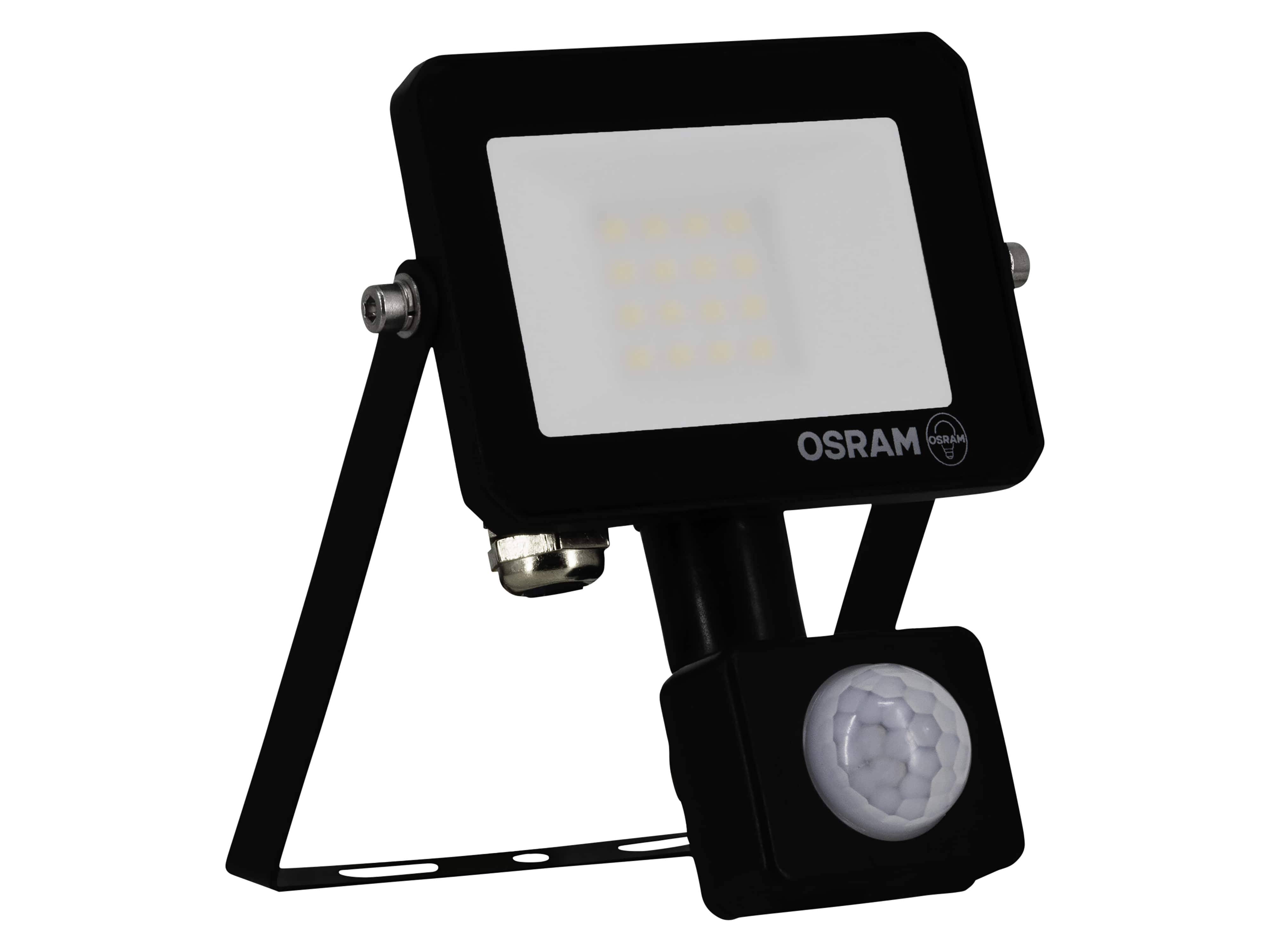 OSRAM LED-Fluter mit Sensor, 10W, 900lm, 3000K, 105°, IP65, warmweiß