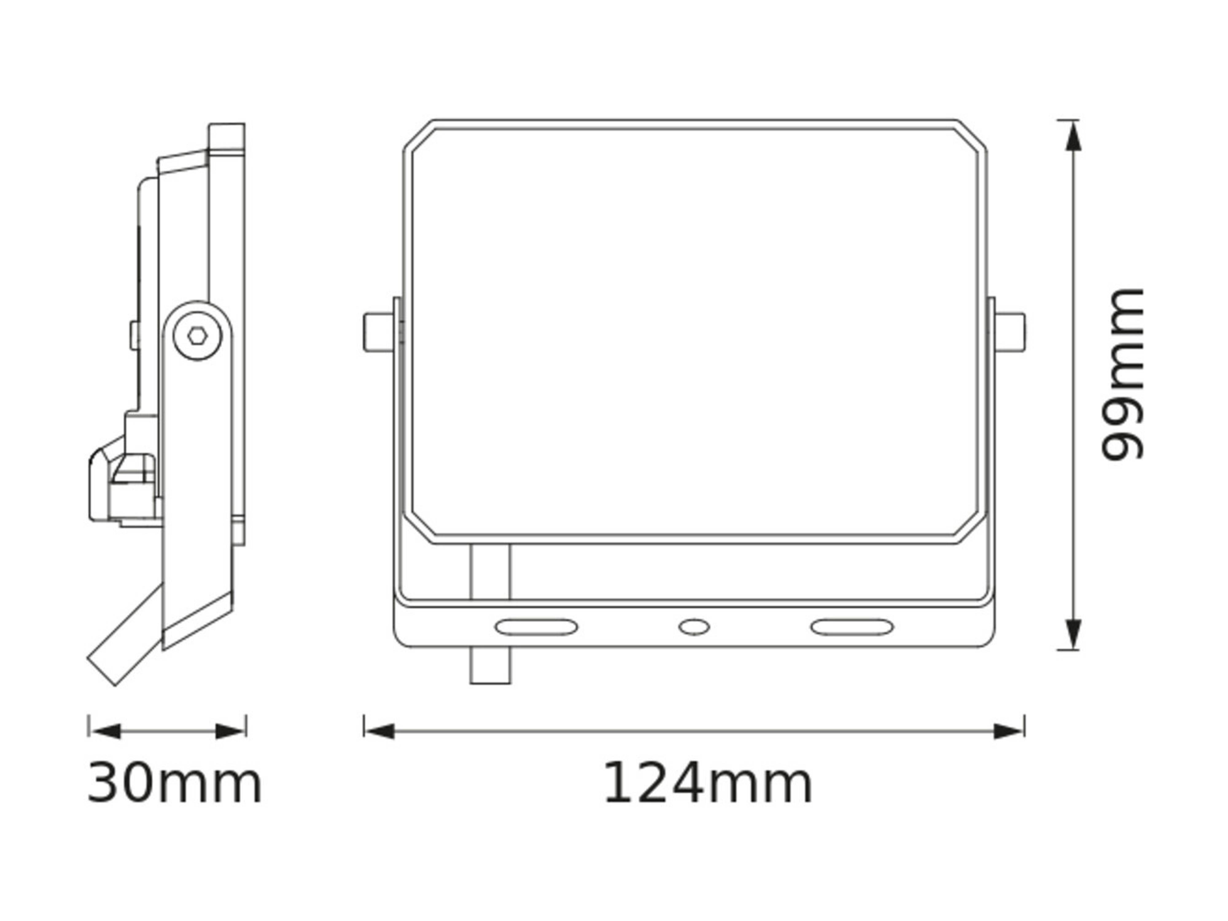OSRAM LED-Fluter, 20W, 1800lm, 6500K, 105°, IP65, kaltweiß