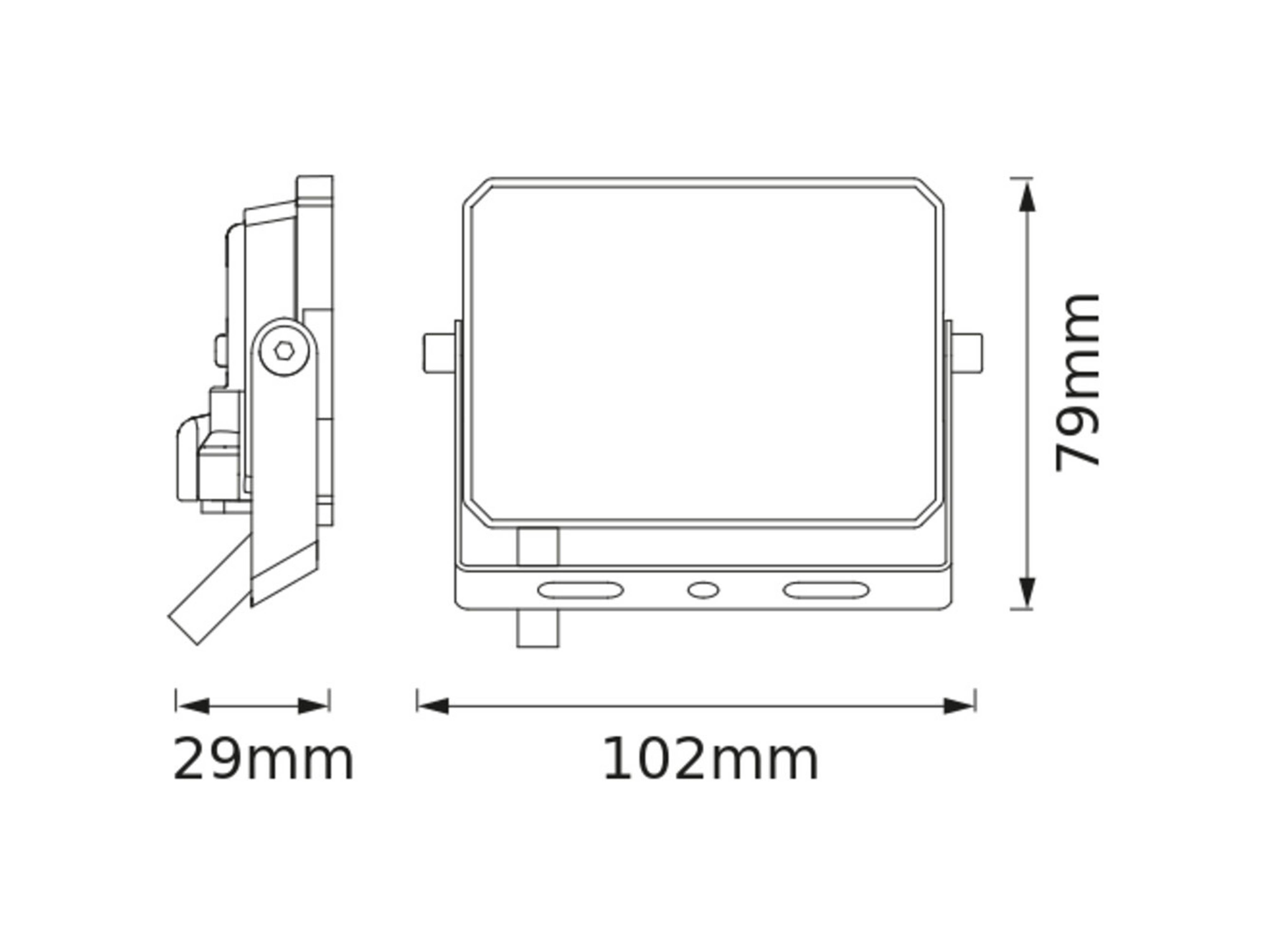 OSRAM LED-Fluter, 10W, 900lm, 6500K, 105°, IP65, kaltweiß