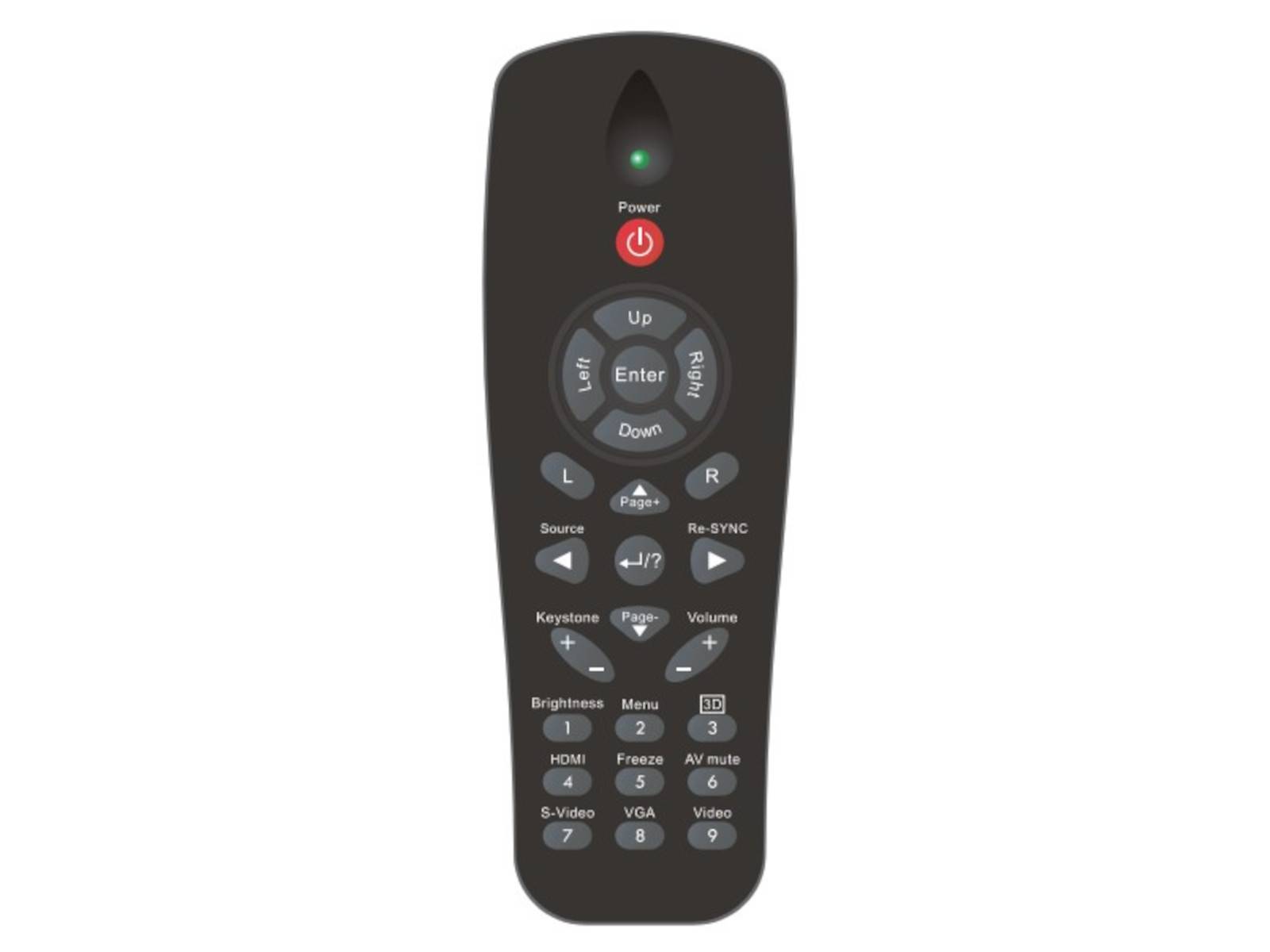 OPTOMA Fernbedienung BR-3057L, 45.8JA01G001 original