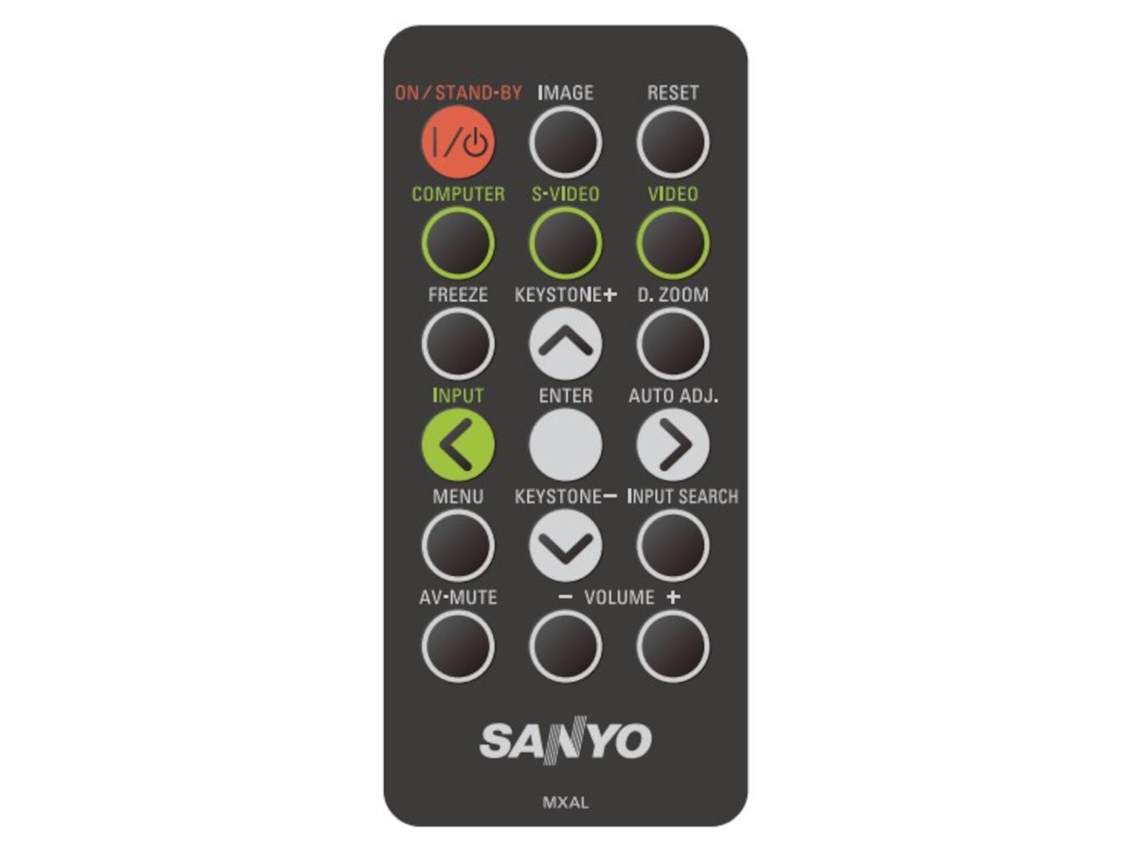 SANYO Fernbedienung MXAL, CH458CS01G101 original