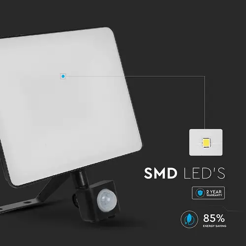 V-TAC LED-Fluter, VT-4929-FC, EEK: E, 30 W, 3600 lm, 4000 K, IP65, neutralweiß V-TAC LED-Fluter, VT-4929-FC, EEK: E, 30 W, 3600 lm, 4000 K, IP65, neutralweiß