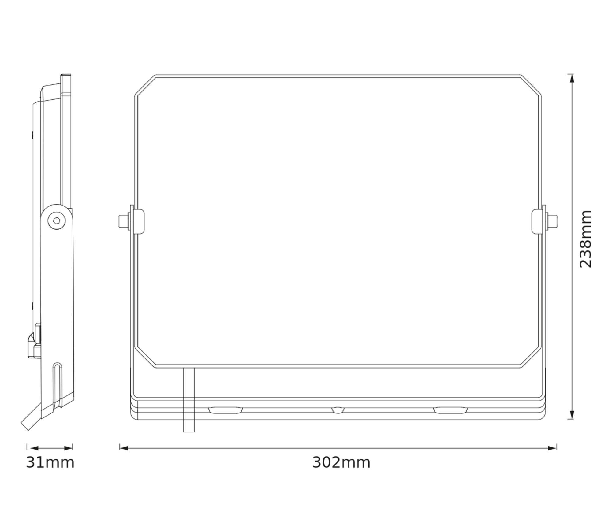 OSRAM LED-Fluter, 100W, 9000lm, 4000K, 105°, neutralweiß