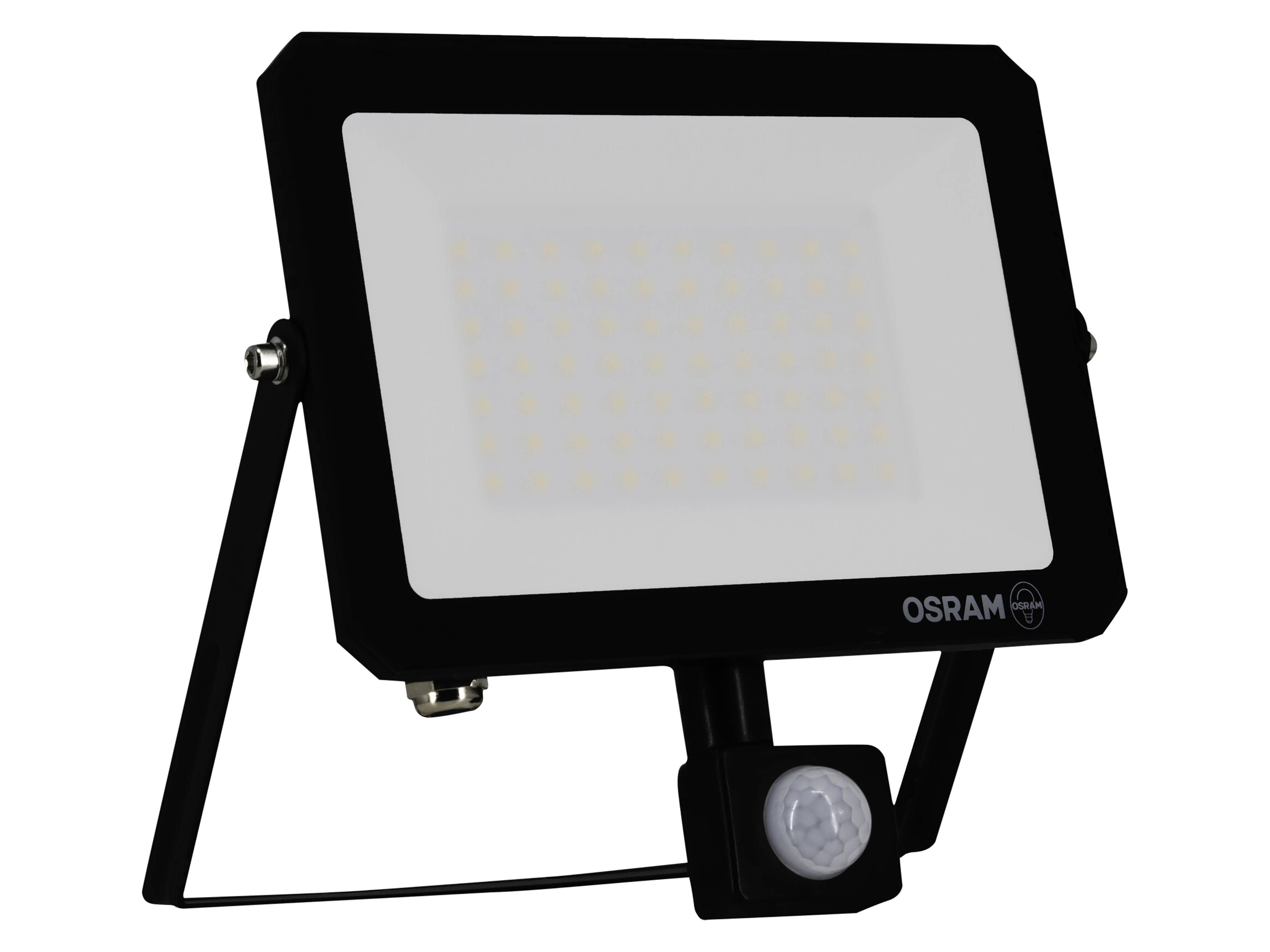 OSRAM LED-Fluter mit Sensor, 50W, 4500lm, 3000K, 105°, IP65, warmweiß