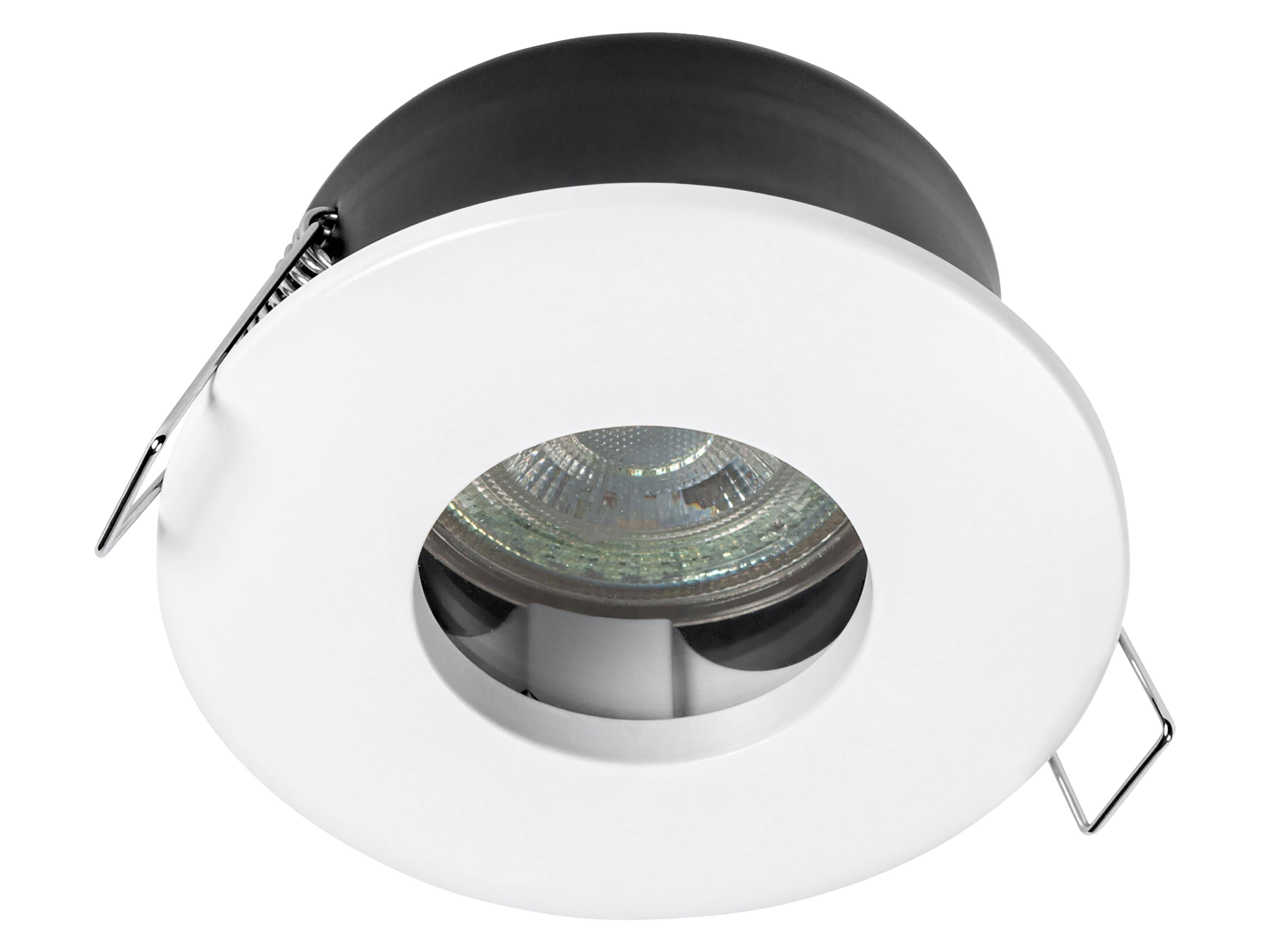 OSRAM Deckeneinbauleuchte mit GU10-Lampe, 4,3W, 280lm, 2700K, IP65, warmweiß