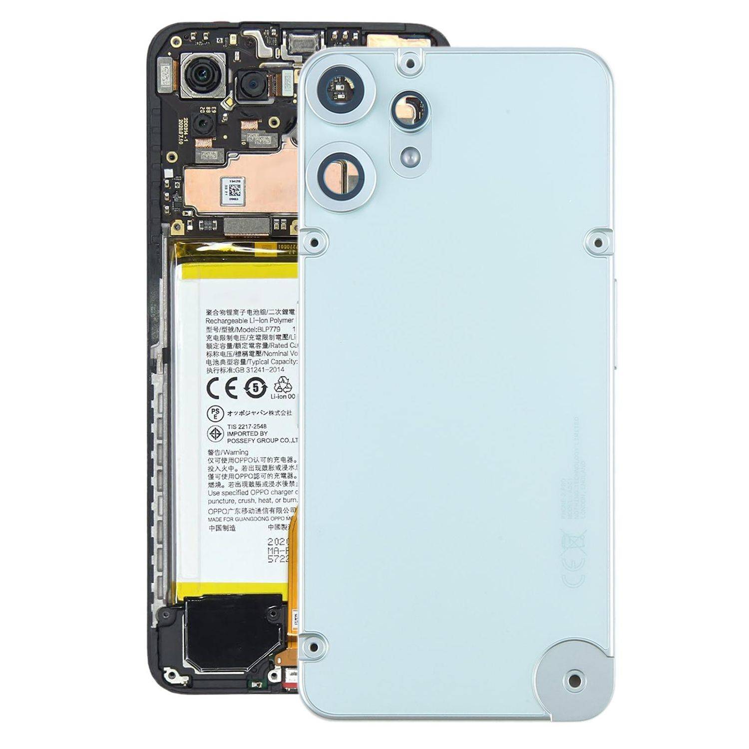 Für Nothing CMF Phone 2 Pro Akkudeckel Backcover Kamera Linse Ersatzteil Grün