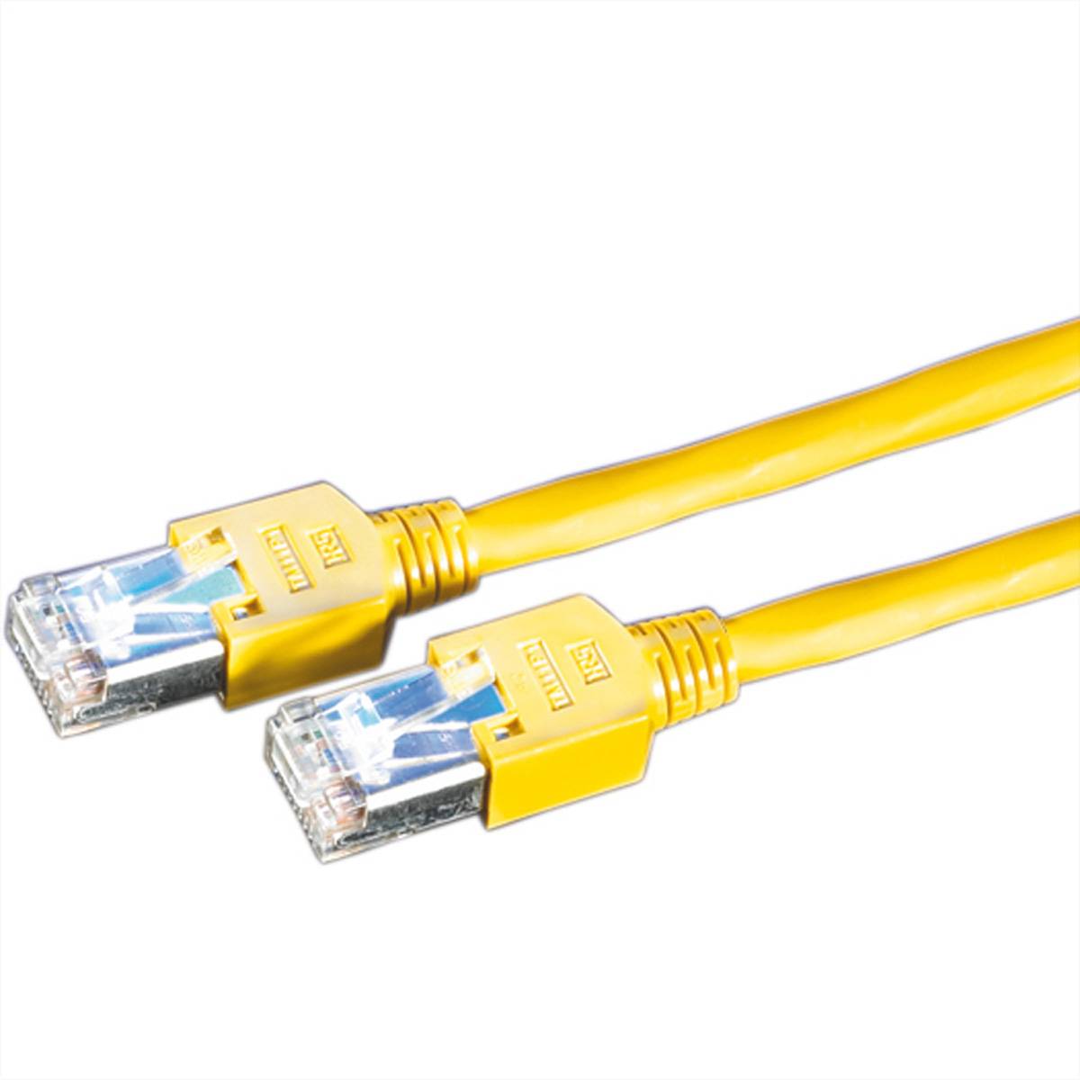 KERPEN Patchkabel Cat.5e (Class D) SF/U, MegaLine D1-20, gekreuzt, gelb, 5 m Twisted Pair Kabel