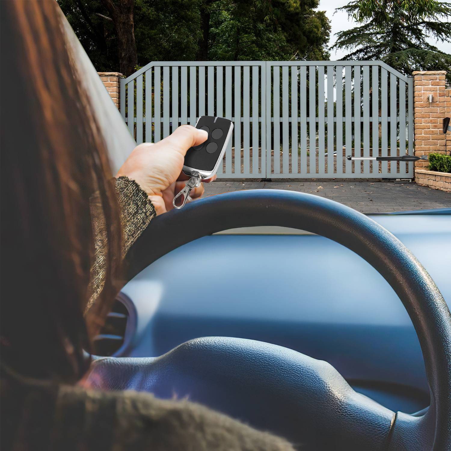 2pcs Fernbedienung Fernsteuerung Funksteuerung für Schiebetorantrieb Drehtorantrieb Flügeltorantrieb Torantrieb Schiebetor Zubehör