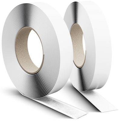 Label-The-Cable LTC Easy Tape Strap, Klettbandrolle selbstklebend 20mm, weiß, 8m Installation / und