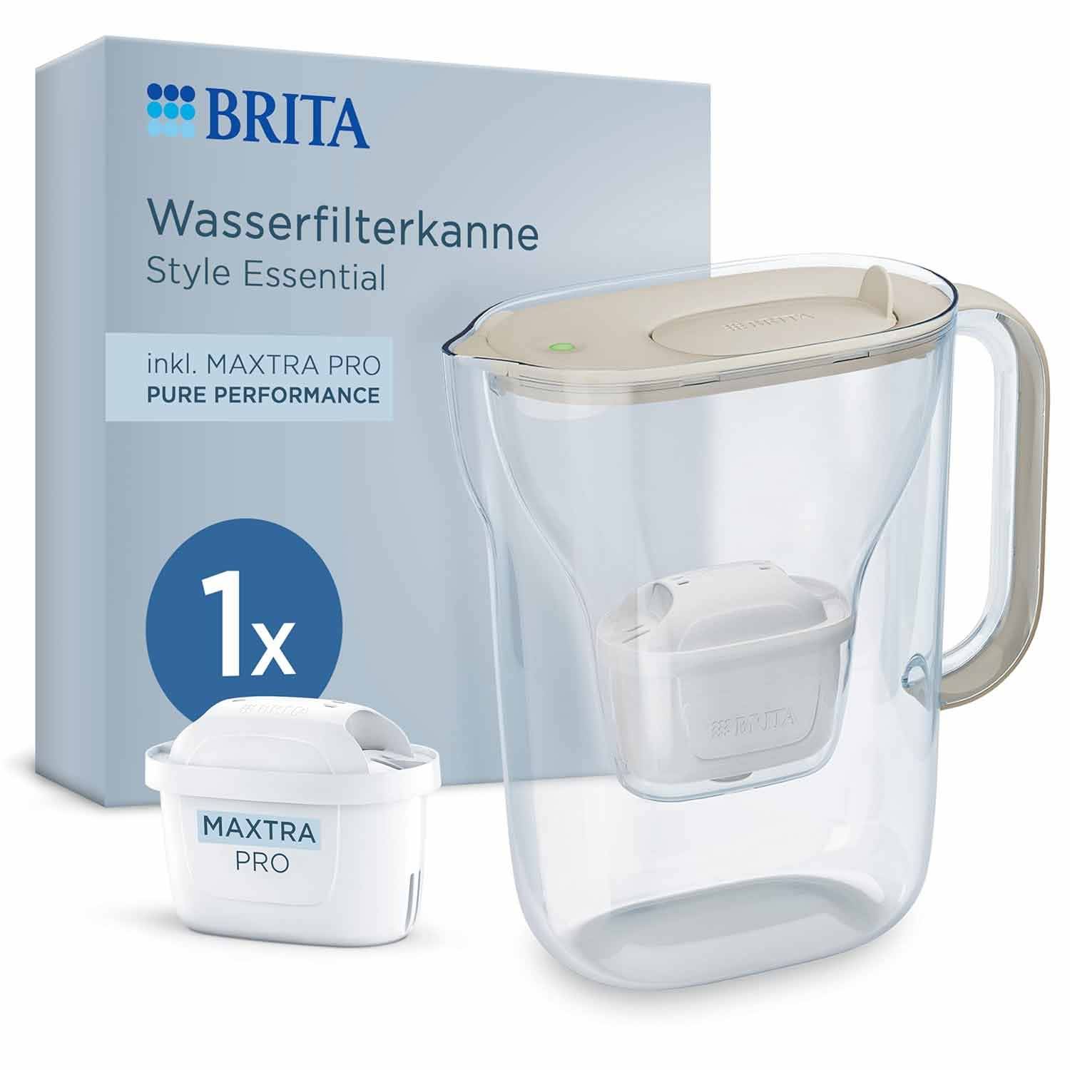 BRITA Style Essential Wasserfilter-Kanne 2,4l sand