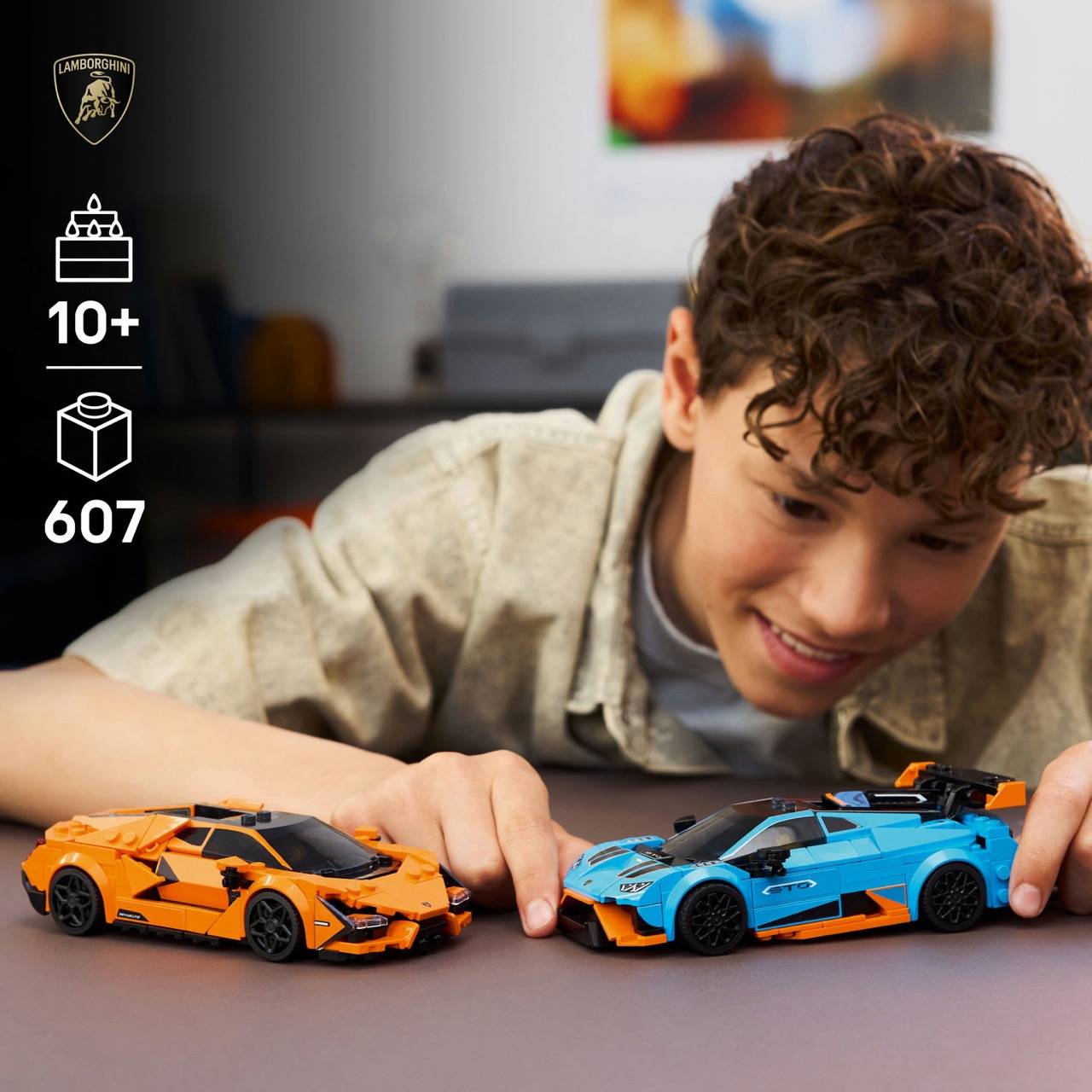 LEGO® 77238 Speed Champions - Lamborghini Revuelto und Huracán STO
