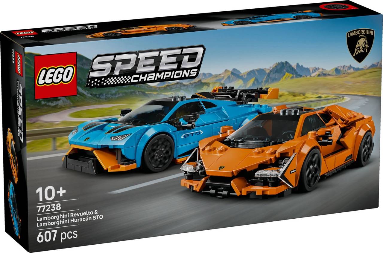 LEGO® 77238 Speed Champions - Lamborghini Revuelto und Huracán STO
