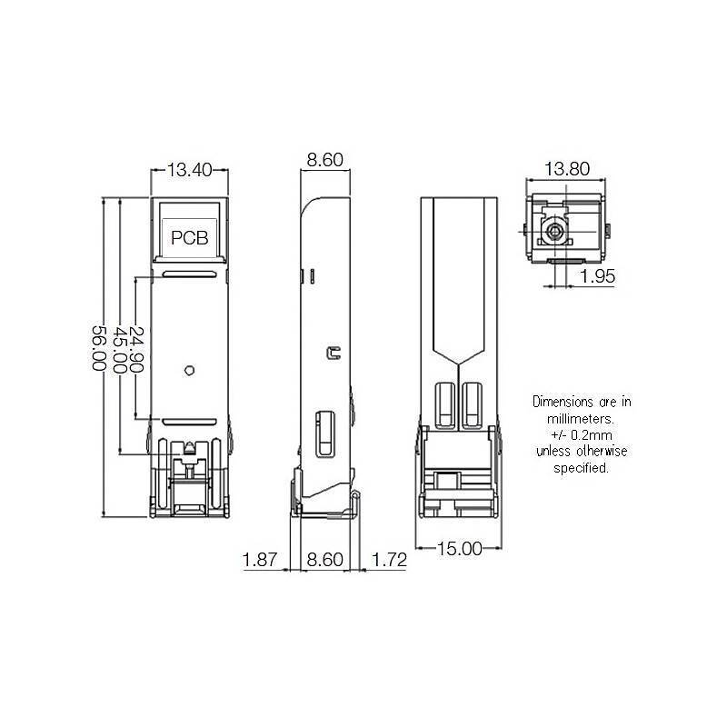IFS S25-1MLC-A-2 SFP-Port 100Base-FX, Zubehörartikel, Adapter | Anwendung: Videoüberwachung | Farbe: Silber