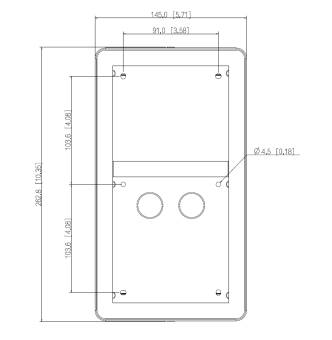 Dahua - VTM26R2 - 2 Modul Aufputz Regendach - B