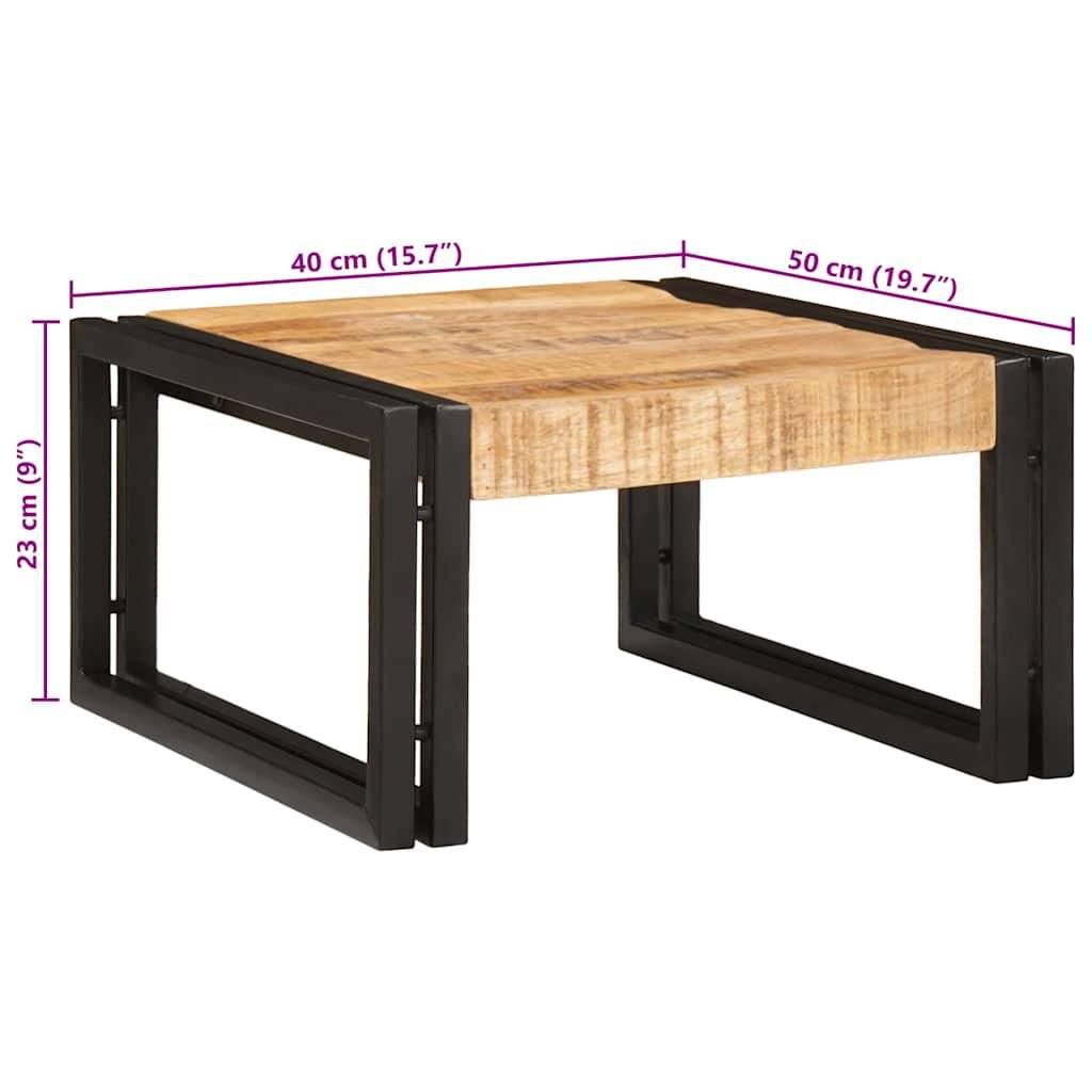 vidaXL Badregal für Braun 40 x 50 x 23 cm Massives rohes Mangoholz