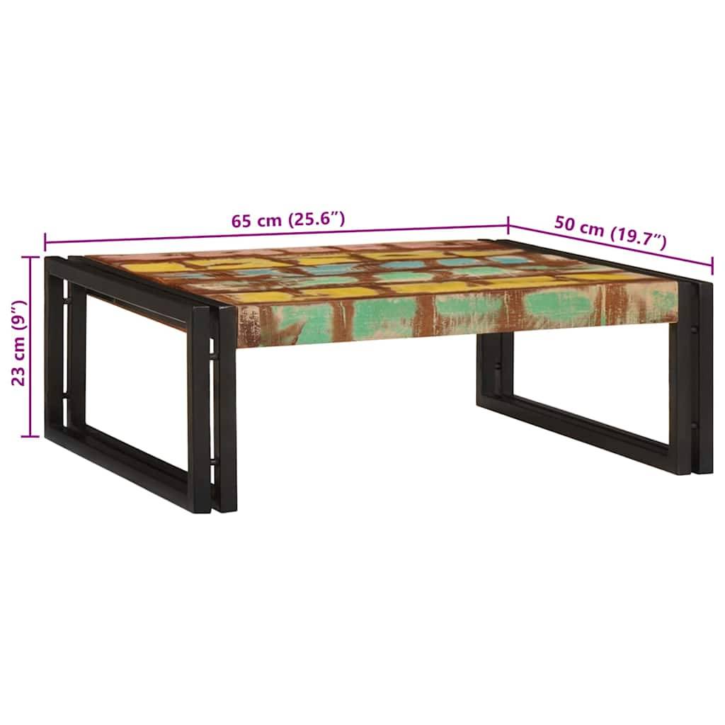 vidaXL Badregal für Mehrfarbig 65 x 50 x 23 cm Massives Altholz