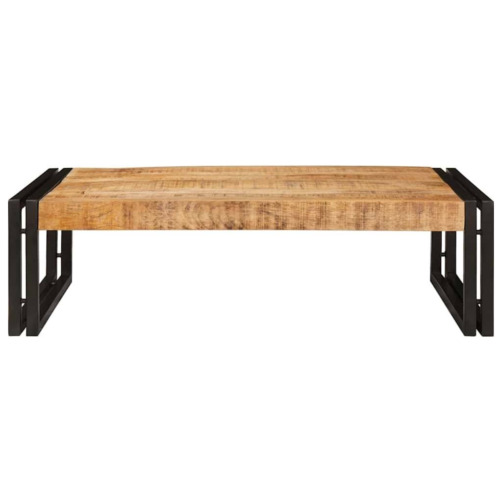 vidaXL Badregal für Braun 80 x 50 x 23 cm Massives rohes Mangoholz