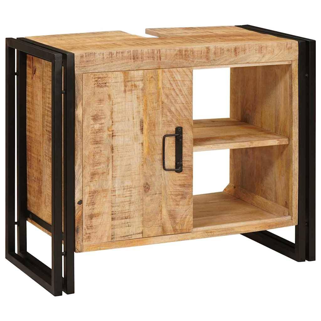 vidaXL Waschbeckenunterschrank Braun 71 x 33 x 58 cm Massivholz Mango
