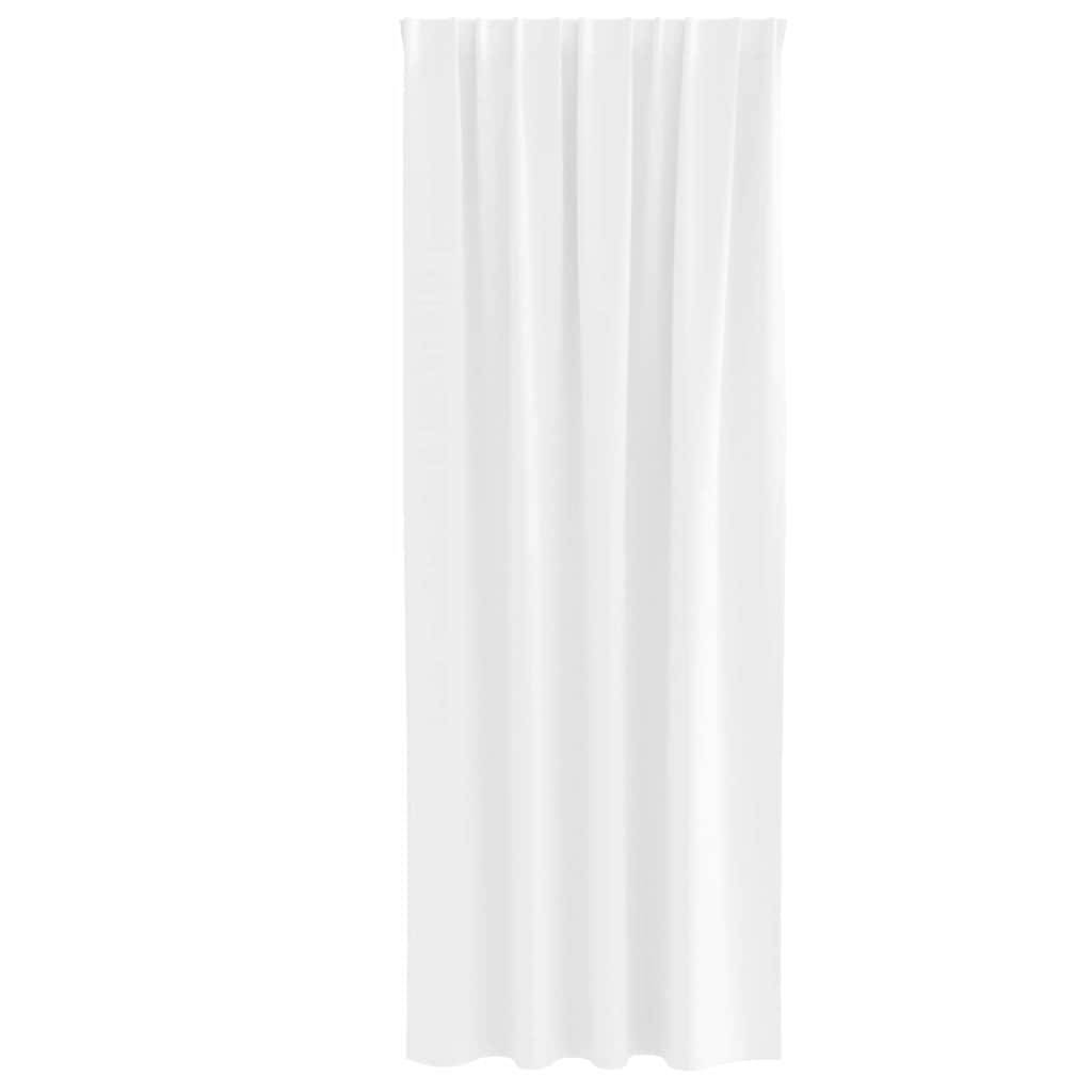 vidaXL Verdunkelungs-Vorhänge mit Ringen 2 pcs Reinweiß 245 x 140 cm