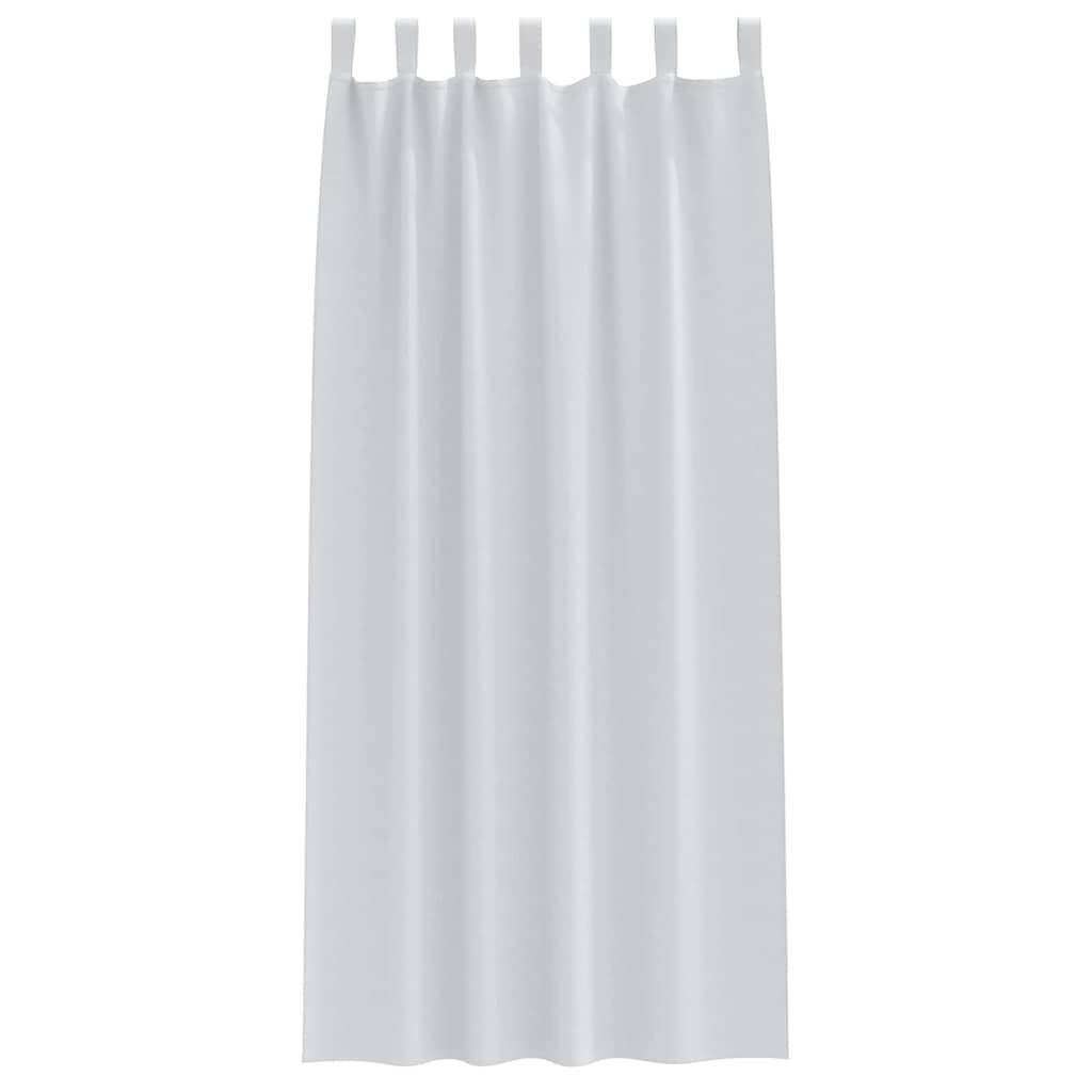 vidaXL Verdunkelungs-Vorhänge mit Ringen 2 pcs Helles Grau
