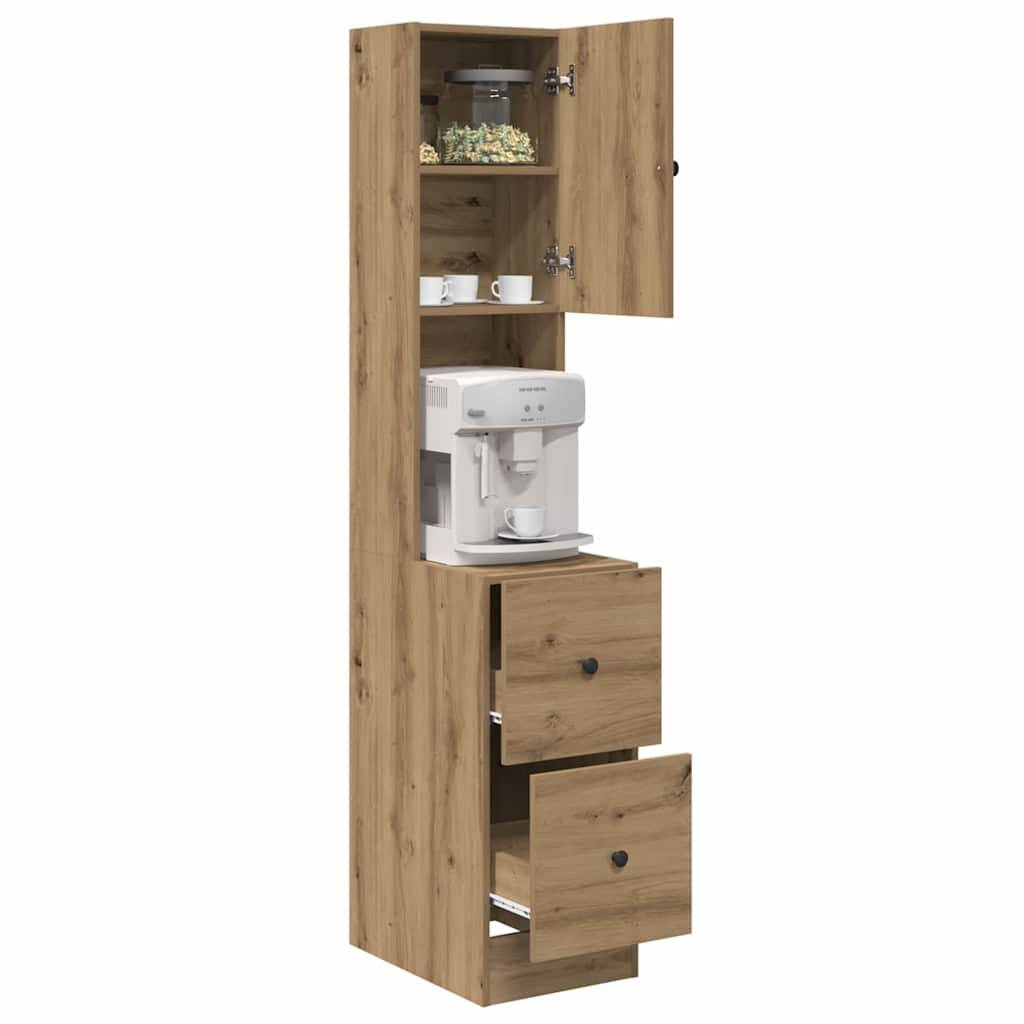 vidaXL Küchenbuffet mit Schubladen Artisan-Eiche 32 x 50 x 180 cm