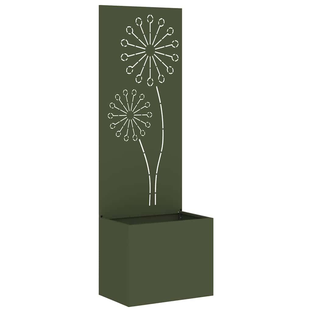 vidaXL Garten Sichtschutz-Leinwand Olivgrün 50 x 150 cm