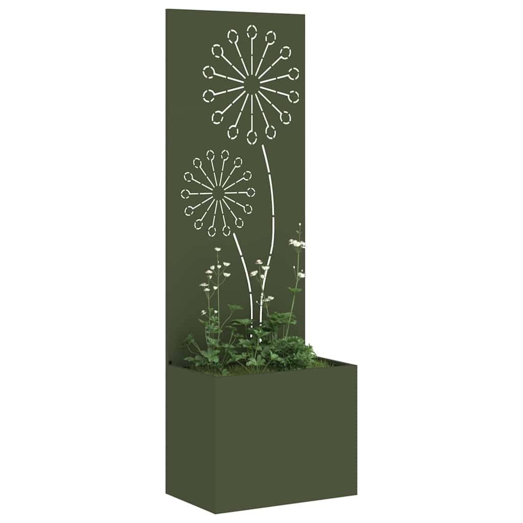 vidaXL Garten Sichtschutz-Leinwand Olivgrün 50 x 150 cm