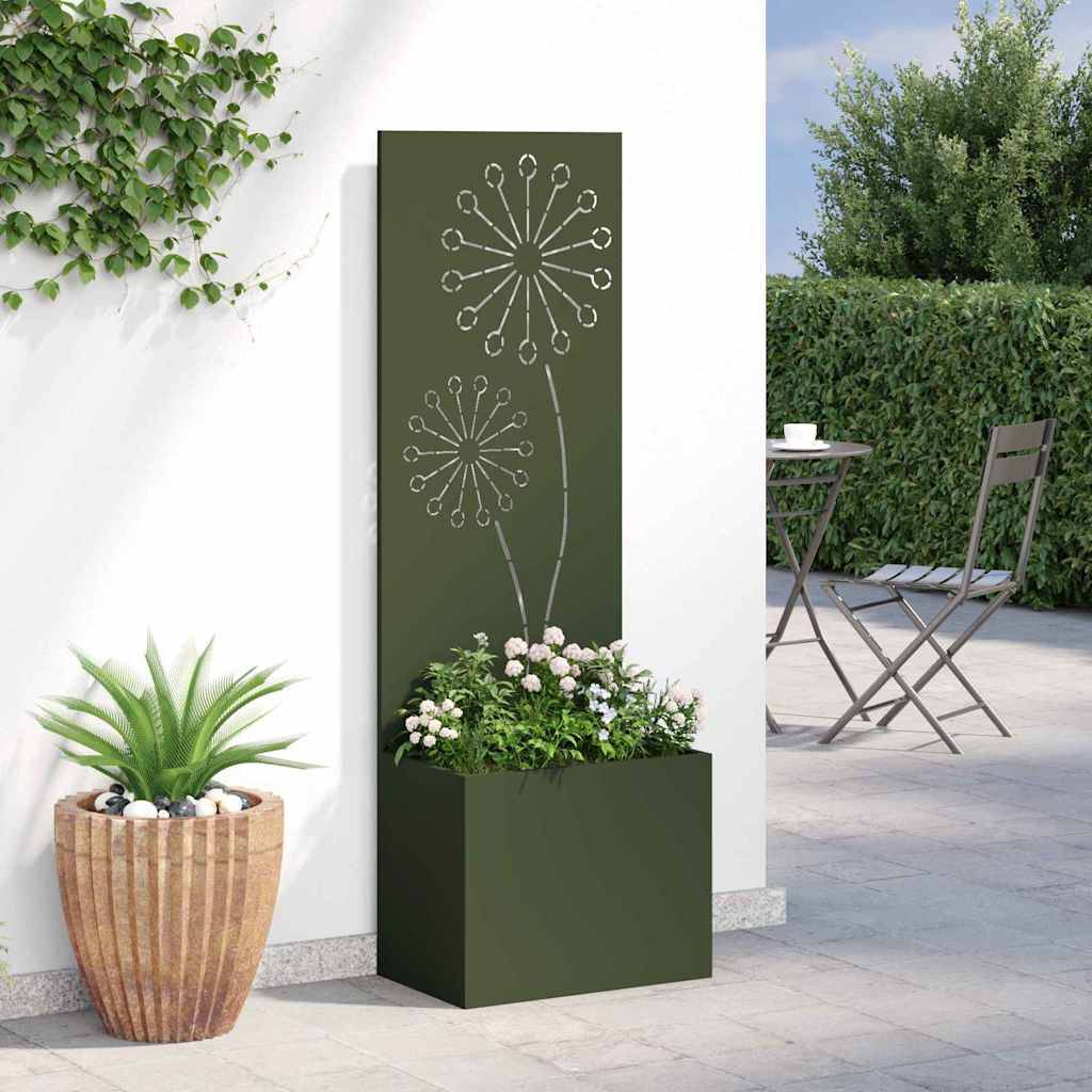 vidaXL Garten Sichtschutz-Leinwand Olivgrün 50 x 150 cm