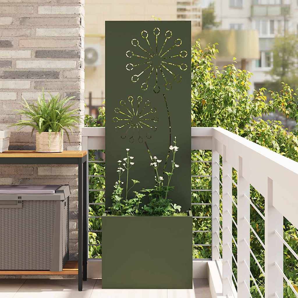 vidaXL Garten Sichtschutz-Leinwand Olivgrün 50 x 150 cm