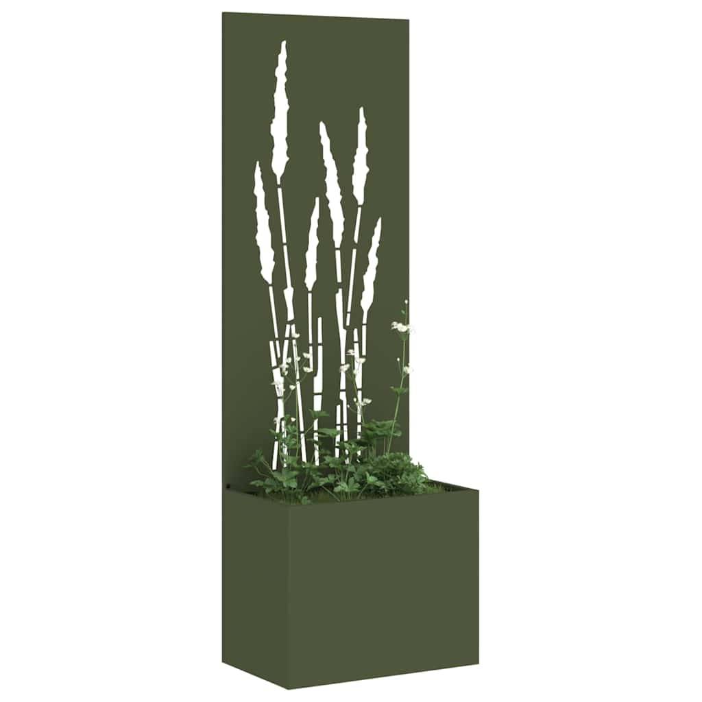 vidaXL Garten Sichtschutz-Leinwand Olivgrün 50 x 150 cm