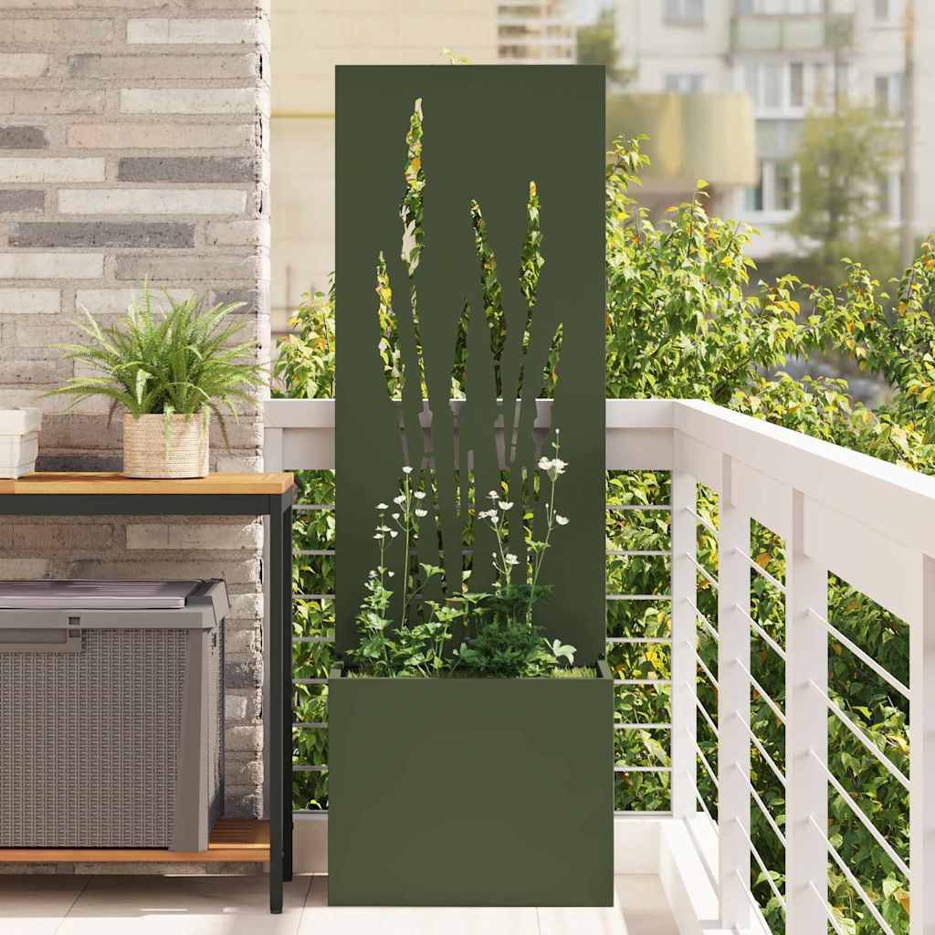 vidaXL Garten Sichtschutz-Leinwand Olivgrün 50 x 150 cm