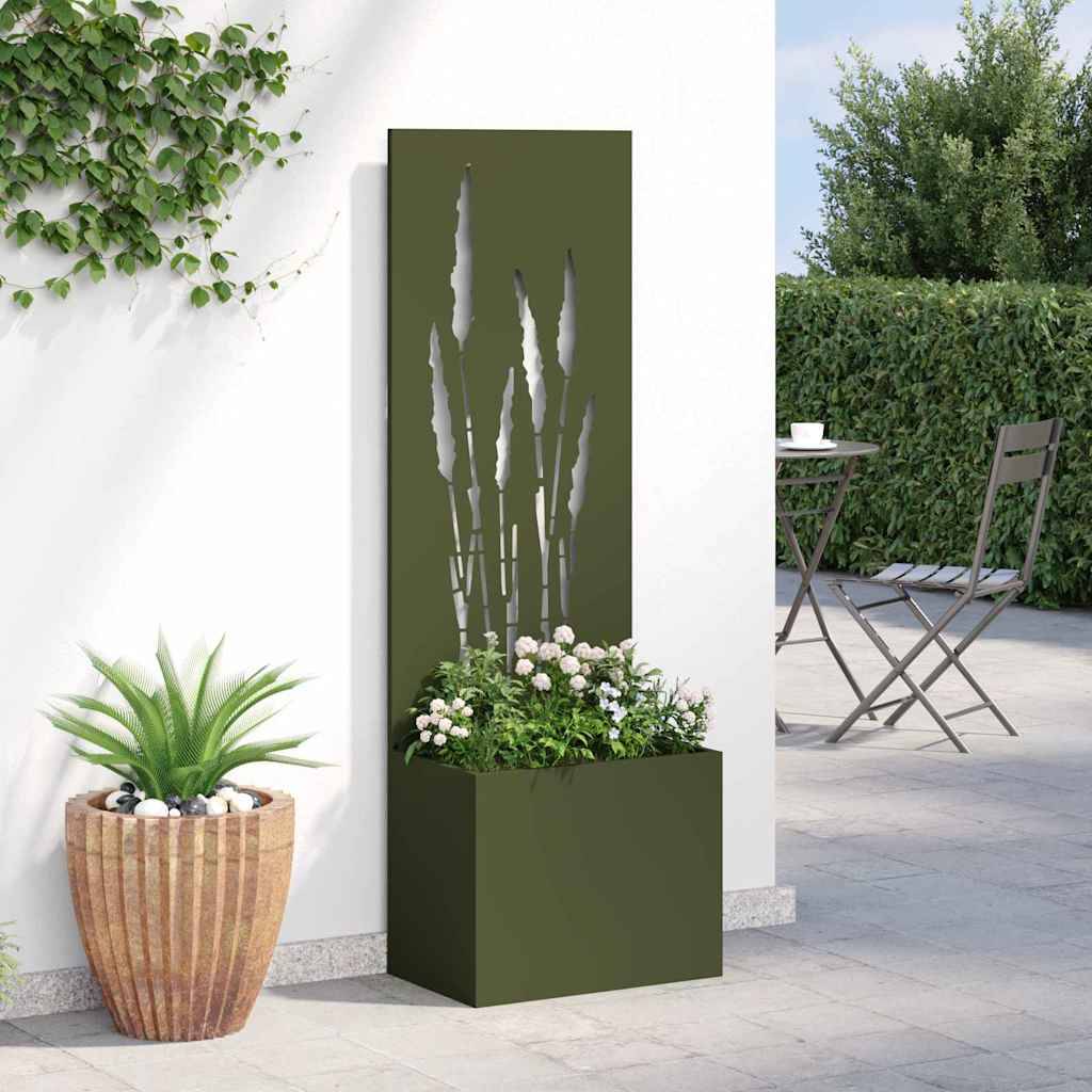 vidaXL Garten Sichtschutz-Leinwand Olivgrün 50 x 150 cm