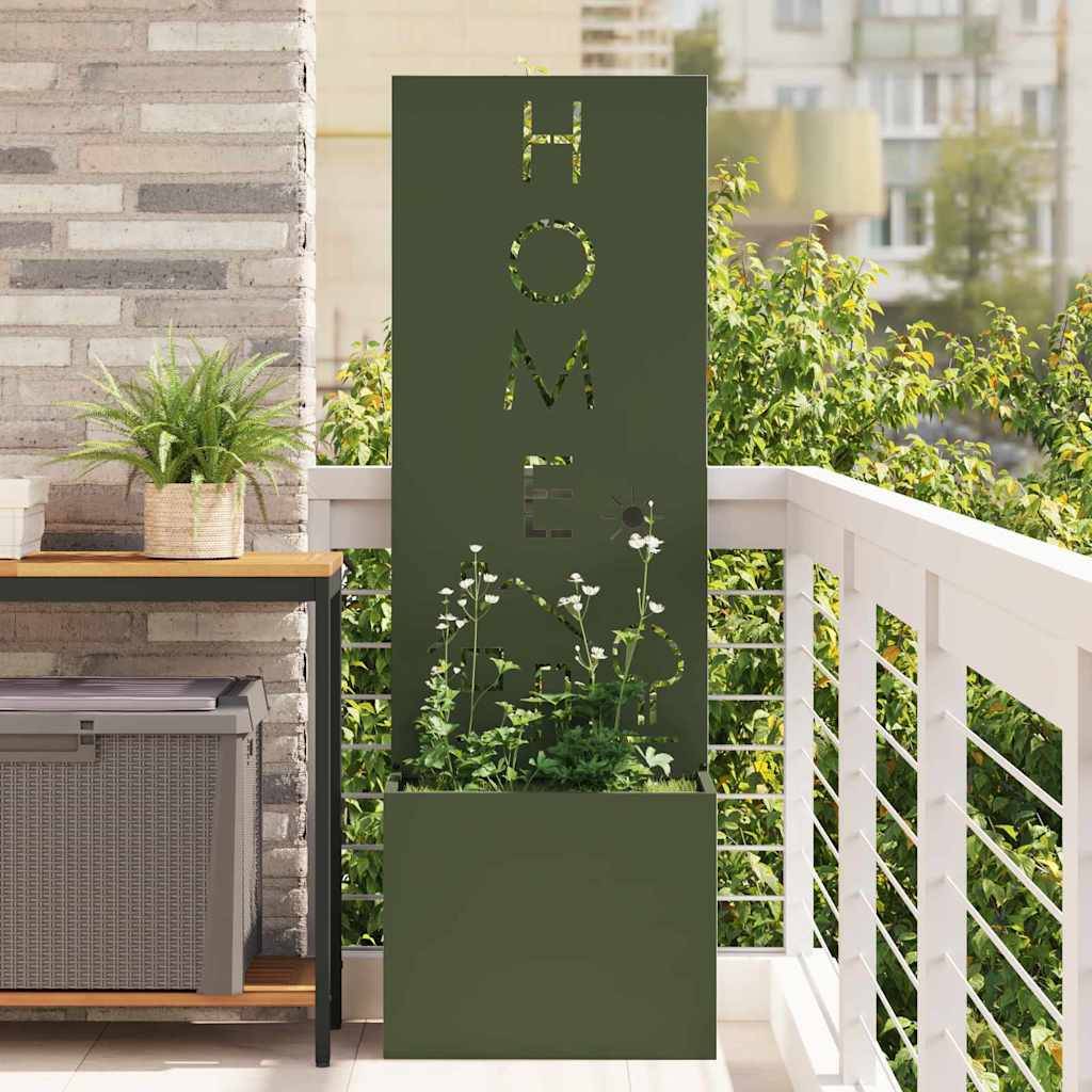 vidaXL Garten Sichtschutz-Leinwand Olivgrün 50 x 150 cm