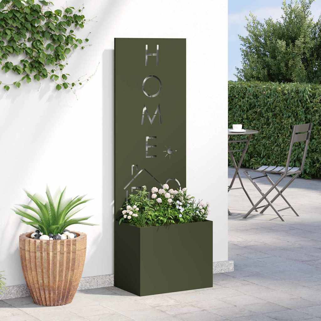 vidaXL Garten Sichtschutz-Leinwand Olivgrün 50 x 150 cm