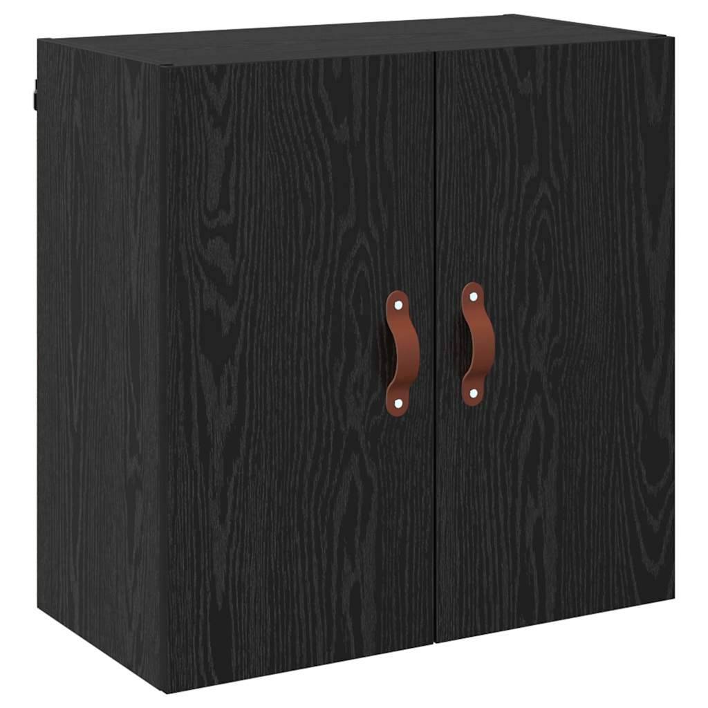 vidaXL Wandschrank Schwarz Eichen-Optik 60 x 31 x 60 cm Holzwerkstoff
