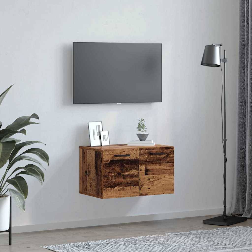 vidaXL Wandschrank Altholz 60 x 36,5 x 35 cm Holzwerkstoff