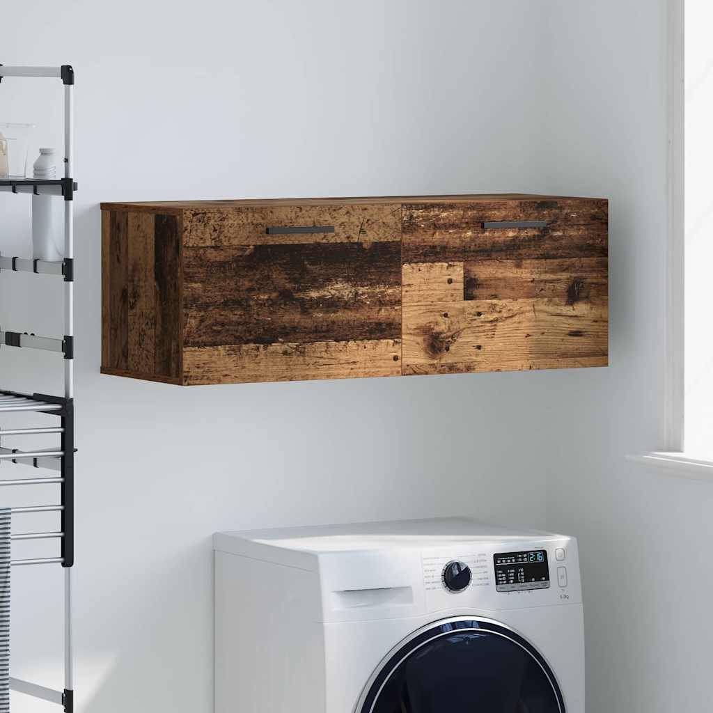 vidaXL Wandschrank Altholz 100 x 36,5 x 35 cm Holzwerkstoff