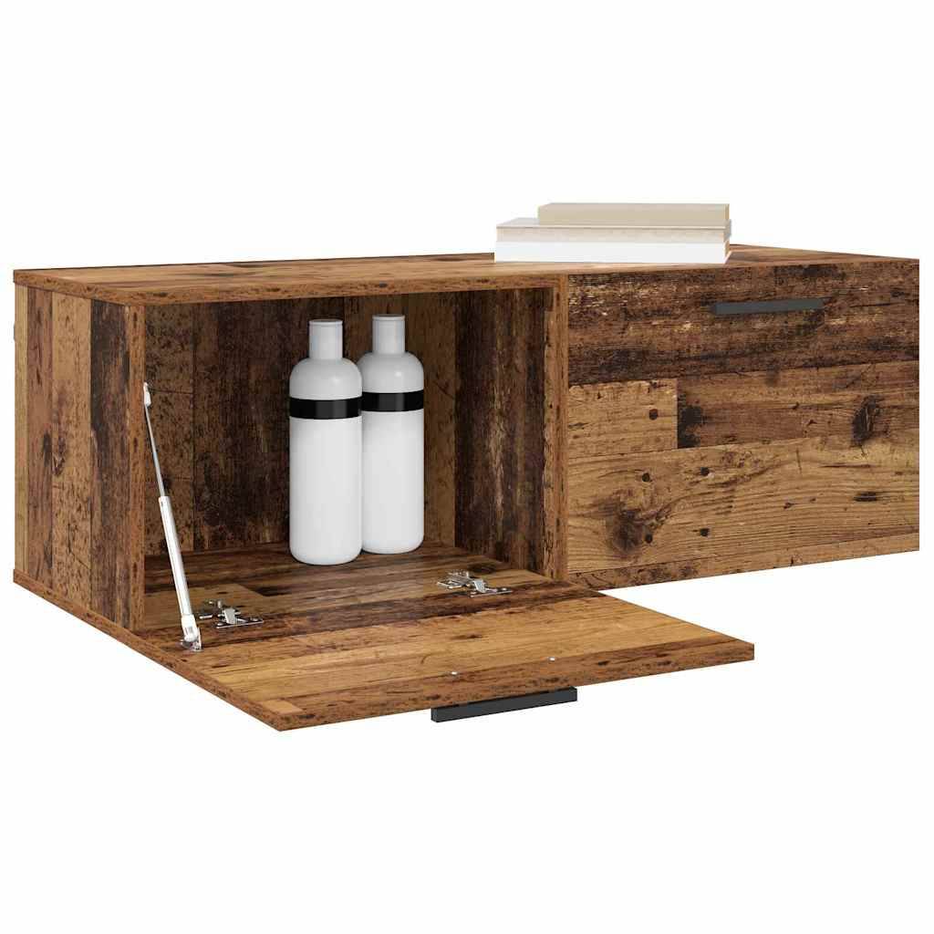 vidaXL Wandschrank Altholz 100 x 36,5 x 35 cm Holzwerkstoff