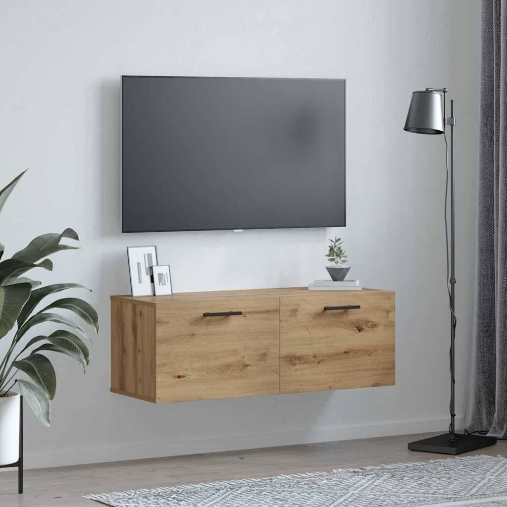 vidaXL Wandschrank Artisan-Eiche 100 x 36,5 x 35 cm Holzwerkstoff