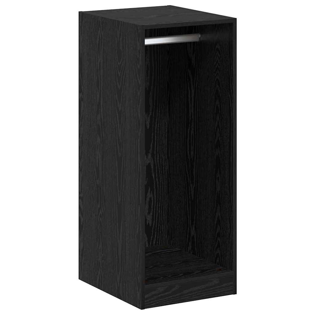 vidaXL Kleiderschrank mit Regal Schwarz Eichen-Optik 41 x 48 x 102 cm