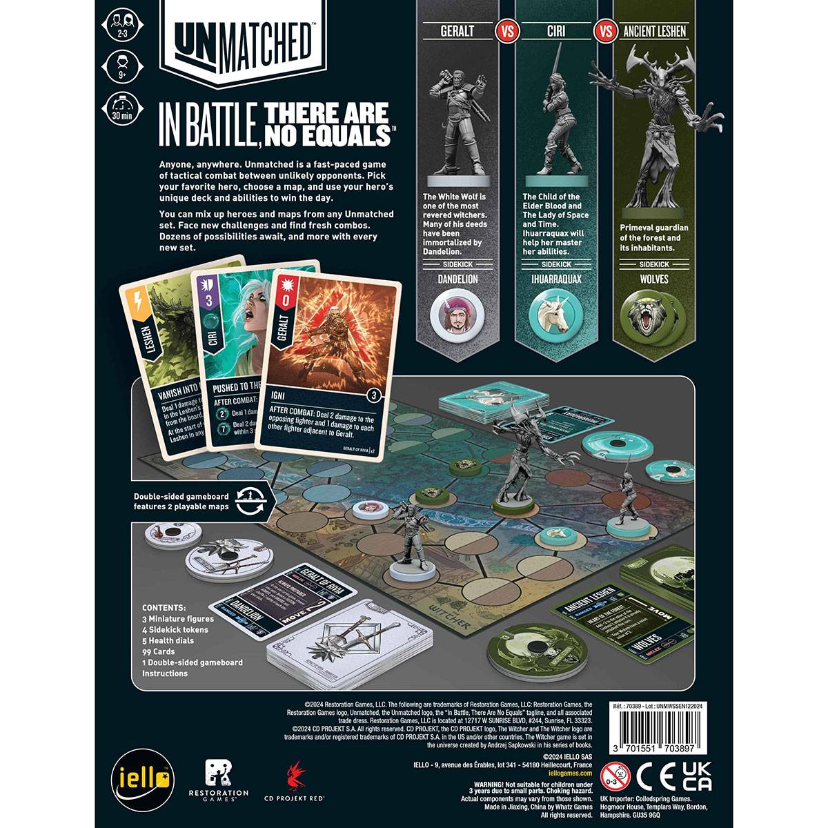 Restoration Games Unmatched: The Witcher - Steel & Silver (EN) - Fantasy Game