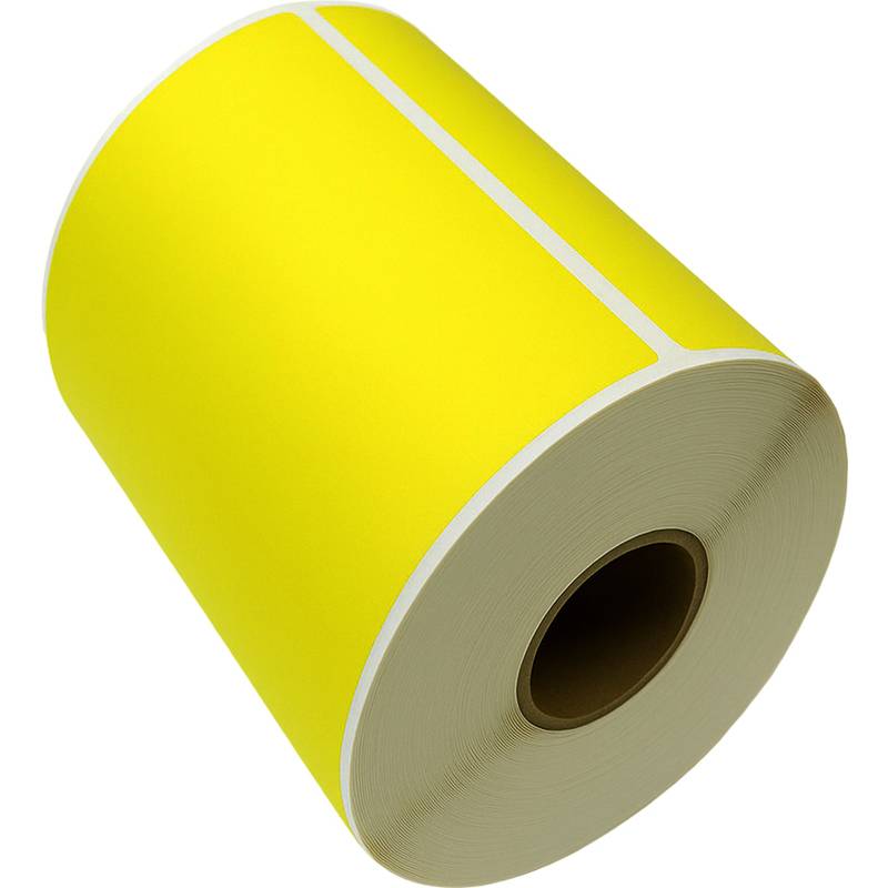 rillprint Rollenetiketten Zebra, 102 x 152 mm, gelb