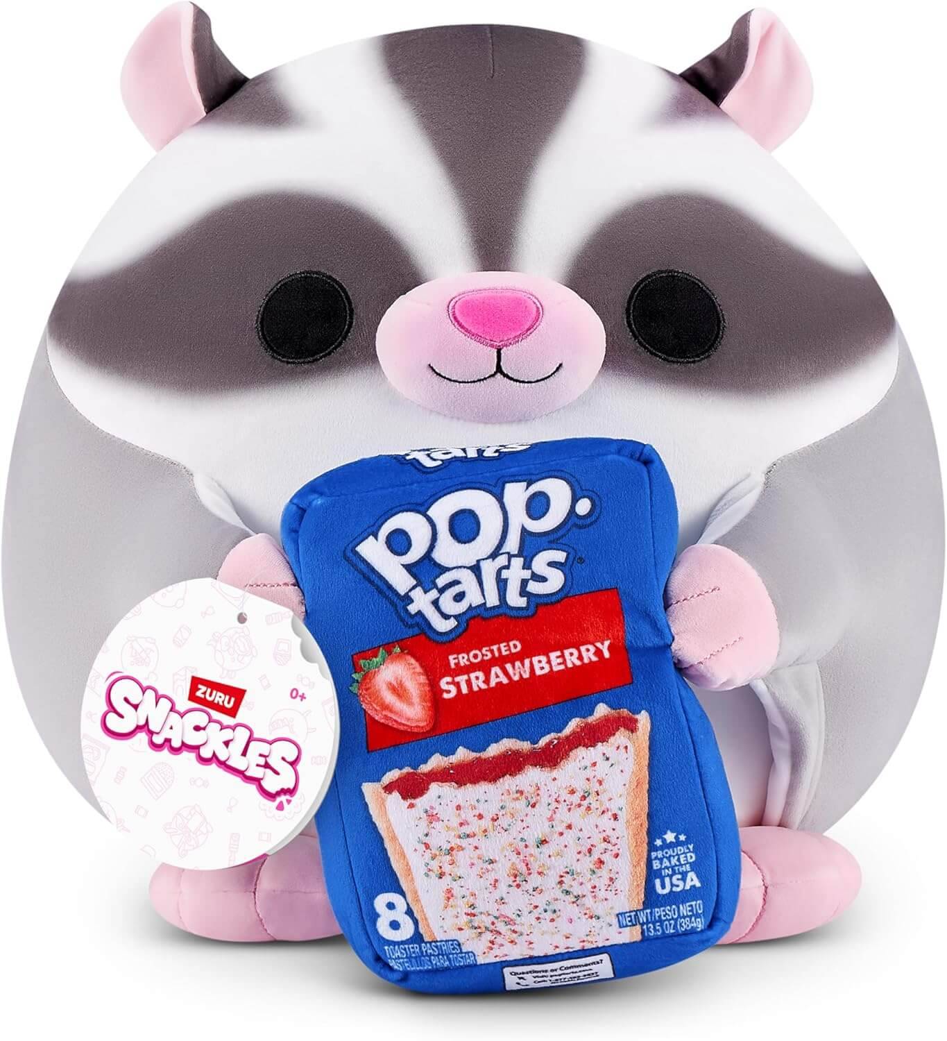 ZURU 77690D - Snackles Sugar Glider Marco mit Pop Tarts, Serie 3 - Kuscheltier (20 cm)