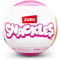 ZURU 77689 - Snackles Plüsch-Spielzeug mit Snack-Marken (Überraschung), Serie 3 - Kuscheltier Kugel (14 cm) ZURU 77689 - Snackles Plüsch-Spielzeug mit Snack-Marken (Überraschung), Serie 3 - Kuscheltier Kugel (14 cm)