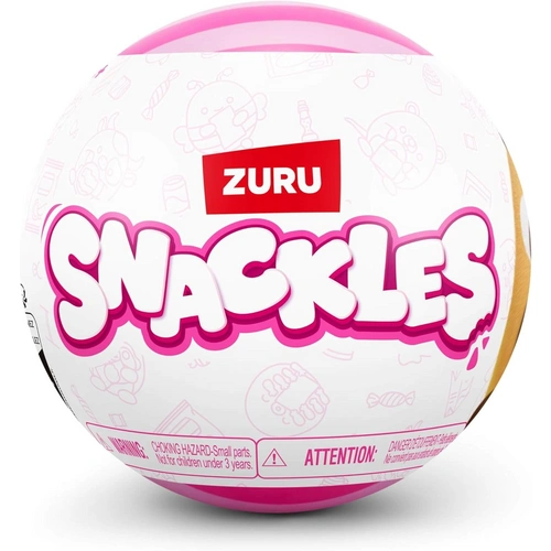 ZURU 77689 - Snackles Plüsch-Spielzeug mit Snack-Marken (Überraschung), Serie 3 - Kuscheltier Kugel (14 cm) ZURU 77689 - Snackles Plüsch-Spielzeug mit Snack-Marken (Überraschung), Serie 3 - Kuscheltier Kugel (14 cm)