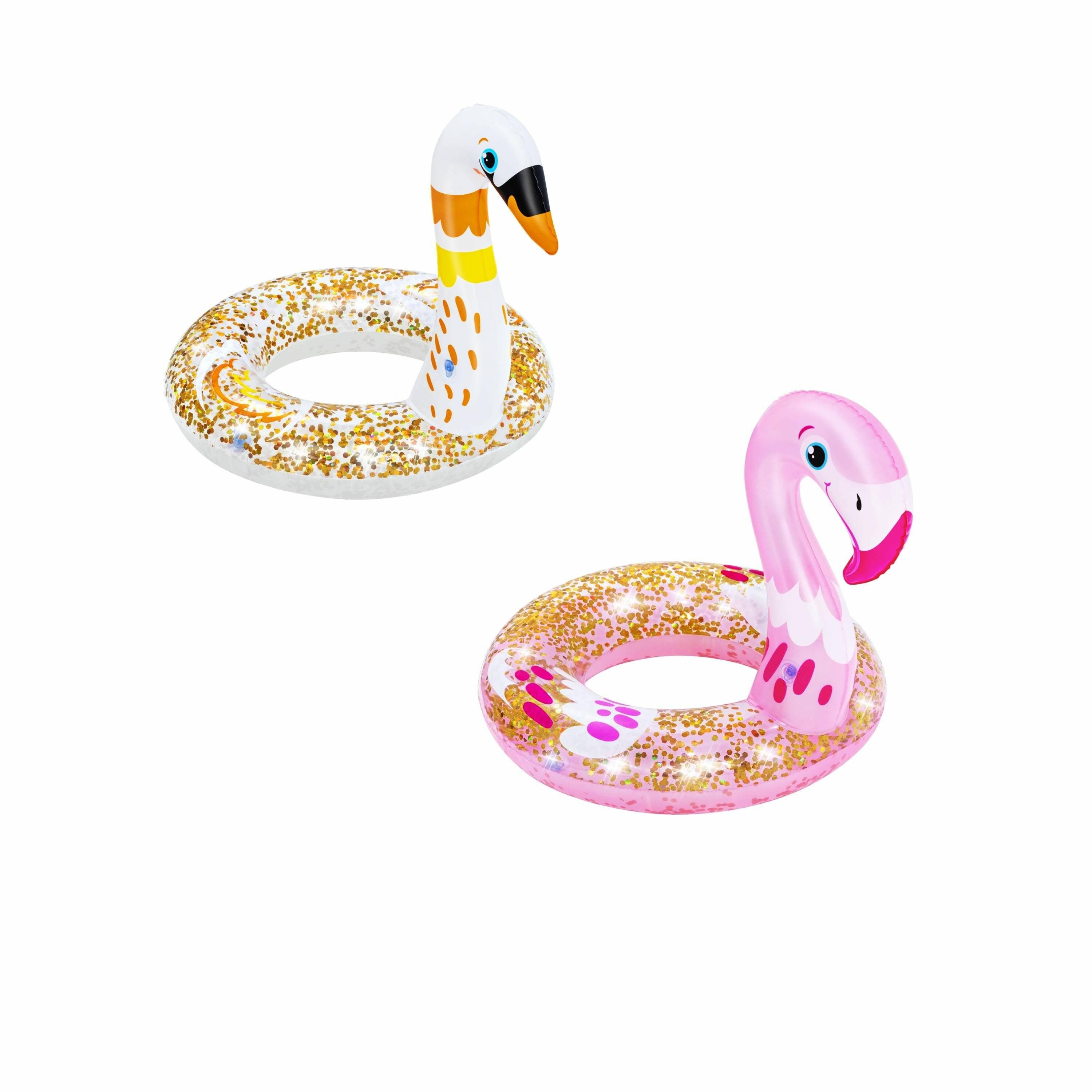 Aufblasbarer Ring mit Flamingo, Schwan, Durchmesser 61cm