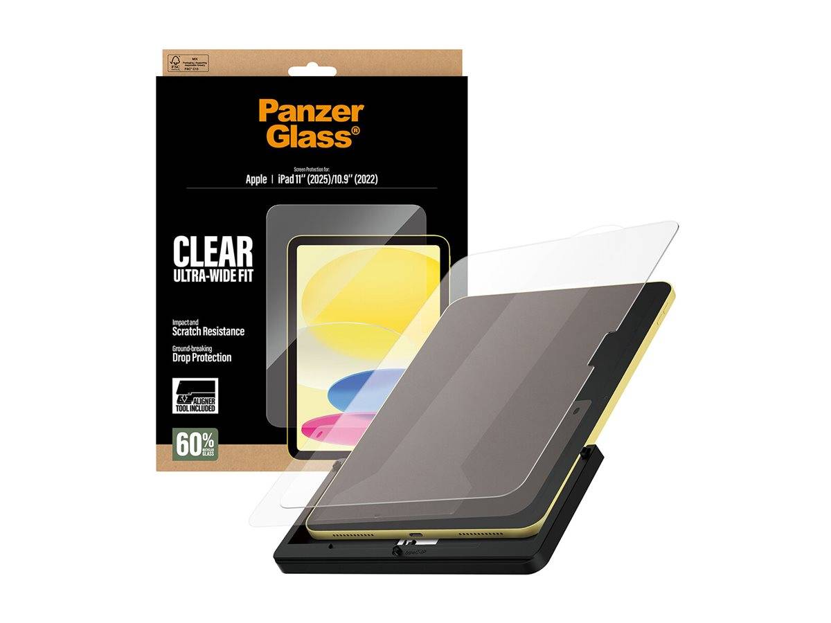 PanzerGlass Bildschirmschutz für Tablet - ultra-wide fit w. fastfit tool - Glas