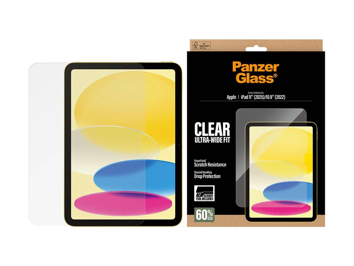 PanzerGlass Bildschirmschutz für Tablet - ultra-wide fit w. fastfit tool - Glas